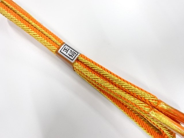 JAPANESE KIMONO / UNUSED HAND-TIED OBIJIME